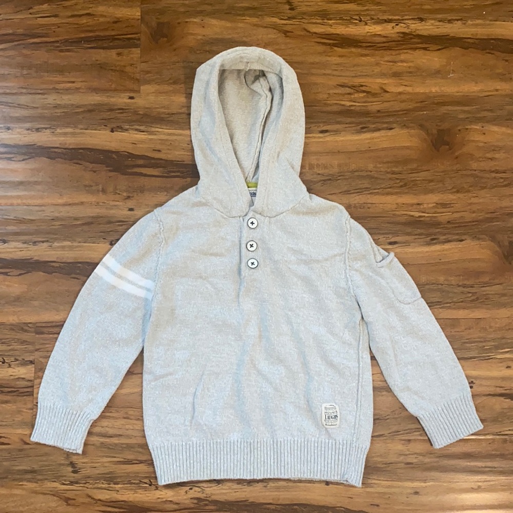 Genuinekids Kids/Boy Gray Hoodie Sweater - Size 4T